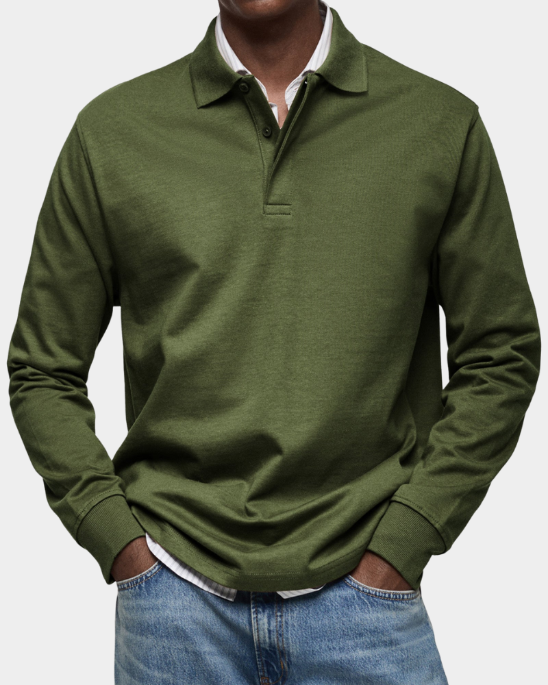Wilson | Klassisches Langarm-Poloshirt