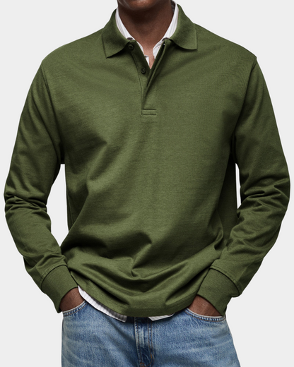 Wilson | Klassisches Langarm-Poloshirt