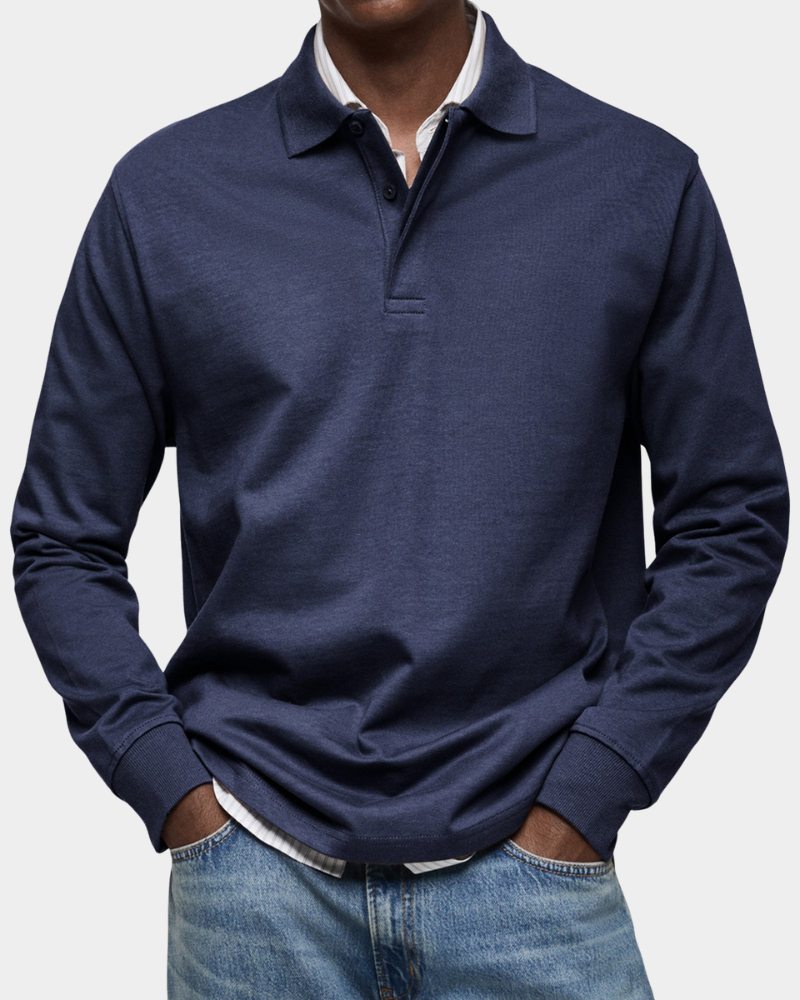 Wilson | Klassisches Langarm-Poloshirt