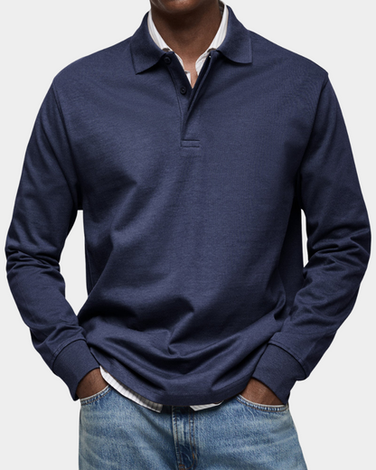 Wilson | Klassisches Langarm-Poloshirt