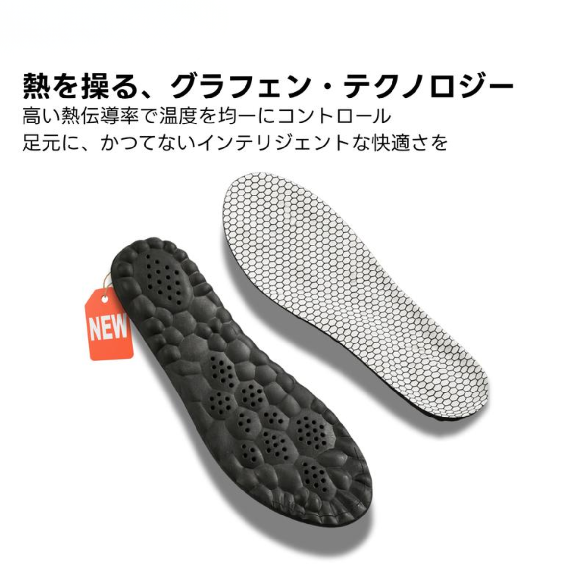 一日中ラクな履き心地｜ラクフィット AirStep 衝撃吸収インソール 通気設計・立ち仕事・スポーツ対応 男女兼用