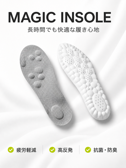 一日中ラクな履き心地｜ラクフィット AirStep 衝撃吸収インソール 通気設計・立ち仕事・スポーツ対応 男女兼用